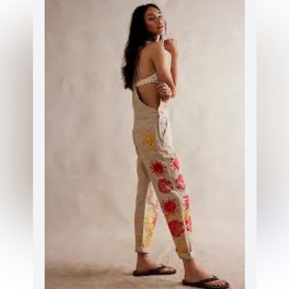 Free People We The Free Ziggy Printed Overalls